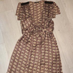 Barbara Bui Knee Length Bandeau Cap Sleeve Dress